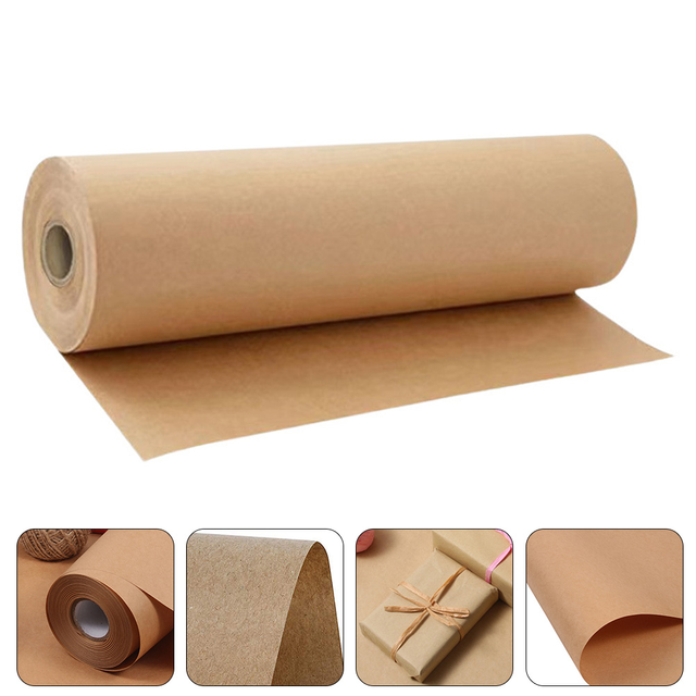 1 Roll Brown Paper Roll of Gift Packing Paper Kraft Wrapping Paper Gift  Wrapping Material Gift Wrapping Paper - AliExpress